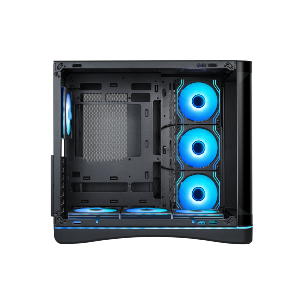 SAMA MID TOWER V62 BLACK TG CURVE LED STRIP 7* 120 ARGB PWM FAN [V62-BKADA7X1-GL]