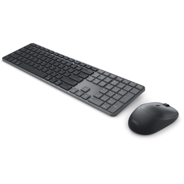 DELL Pro 7 Slim KM726 tastiera Mouse incluso Casa/ufficio RF senza fili + Bluetooth QWERTY Italiano Nero [KM726-ITL-EMEA]