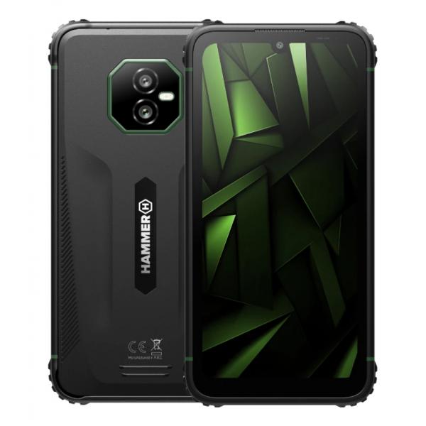 HAMMER Ranger 8/256 GB 15,2 cm (6") Doppia SIM Android 15 4G USB tipo-C 8 GB 5000 mAh Nero, Verde [TEL001116]