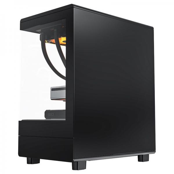 DARKFLASH DB330M MESH PC CASE, MICRO-ATX/MINI-ITX MOTHERBOARD SUPPORT, NO FANS, MESH FRONT, TEMPERED [DF-DB330M-BK-MES-NOF]