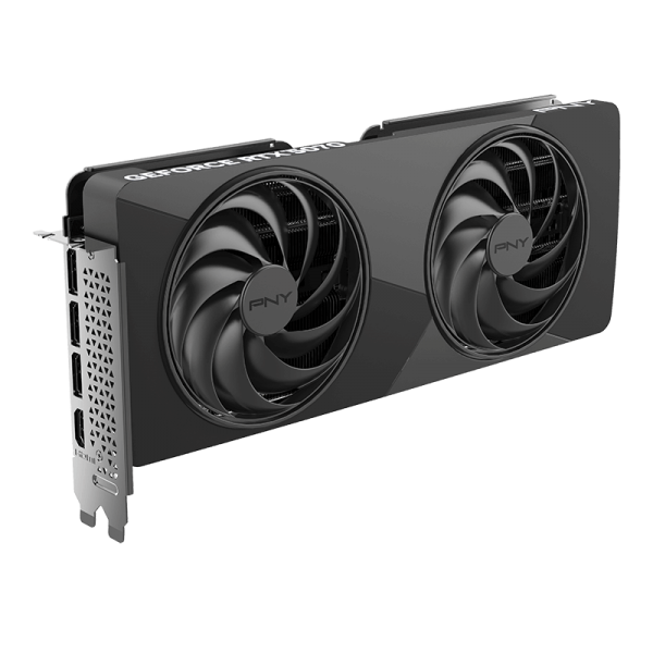 PNY VGA GEFORCE RTX 5070, 12GB Dual Fan DLSS 4 - SLIM EDITION OC VERSION [VCG507012DFSXPB1-O]