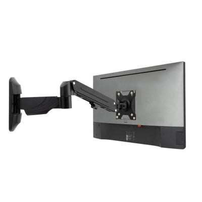 Supporto a parete per display con braccio a gas - Nero - Montaggio a parete di un singolo display co [40712]