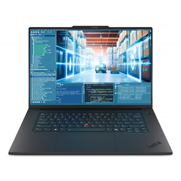 Lenovo ThinkPad P1 Gen 8 Intel Core Ultra 7 255H Workstation mobile 40,6 cm (16") WUXGA 32 GB LPDDR5x-SDRAM 1 TB SSD NVIDIA RTX PRO 1000 Blackwell Wi-Fi 7 (802.11be) Windows 11 Pro Italiano Nero [21Q8003UIX]