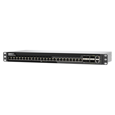 QNAP QSW-M7230-2X4F24T switch di rete Gestito L3 10G Ethernet (100/1000/10000) 1U Nero [QSW-M7230-2X4F24T]