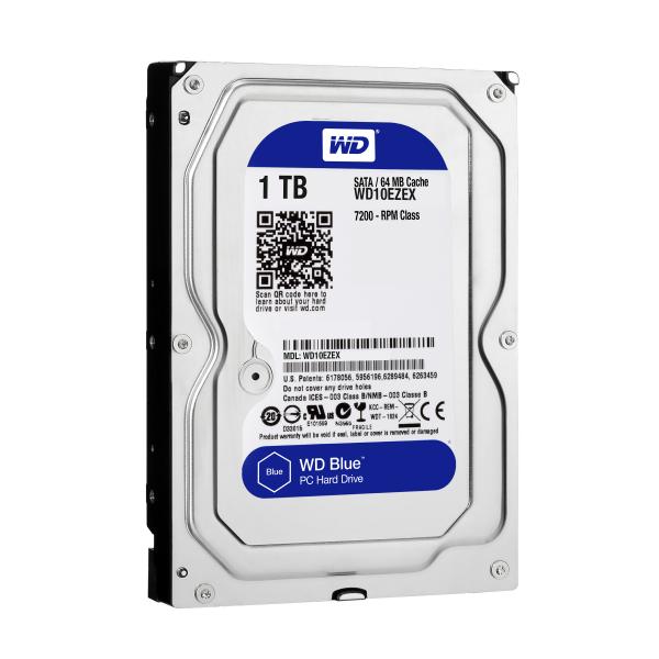 WESTERN DIGITAL HDD BLUE 1TB 3.5 SATA600 7200RPM [WD10EZEX]