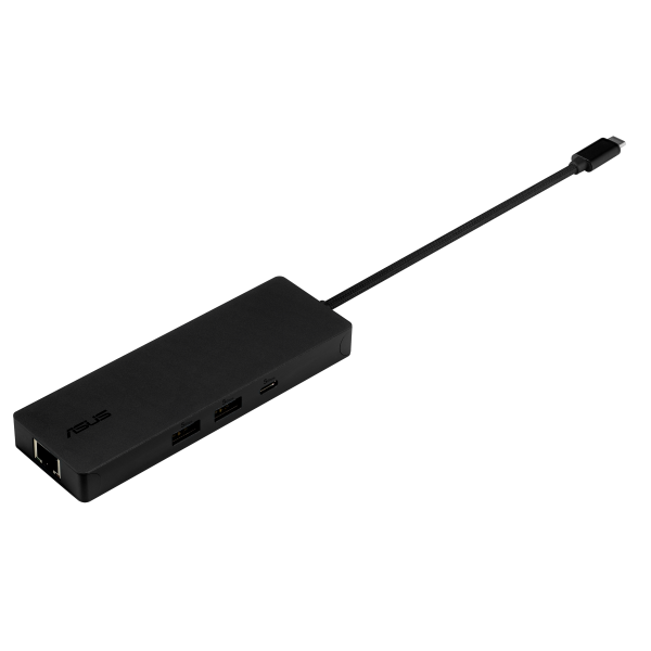 Asus DC210 - 8-in-1 USB-C Dock - USB-A - USb-C - RJ45 - HDMI - SD - MicroSD Card Reader - 4K - 100W - Power Delivery - Black [90XB098N-BDS010]