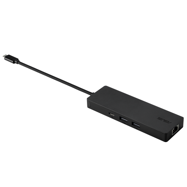 Asus DC210 - 8-in-1 USB-C Dock - USB-A - USb-C - RJ45 - HDMI - SD - MicroSD Card Reader - 4K - 100W - Power Delivery - Black [90XB098N-BDS010]