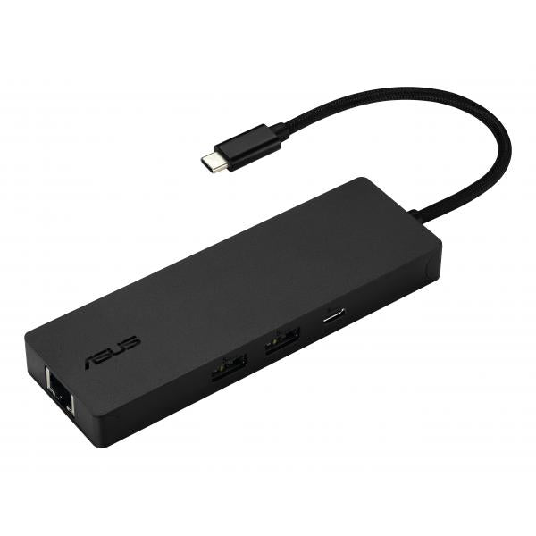 Asus DC210 - 8-in-1 USB-C Dock - USB-A - USb-C - RJ45 - HDMI - SD - MicroSD Card Reader - 4K - 100W - Power Delivery - Black [90XB098N-BDS010]