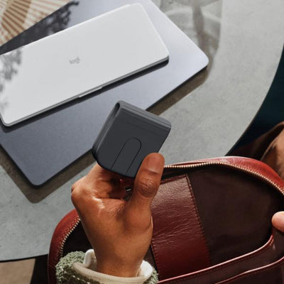 Logitech Mobi Fold mouse Viaggio Ambidestro RF senza fili + Bluetooth Ottico 4000 DPI [910-007605]