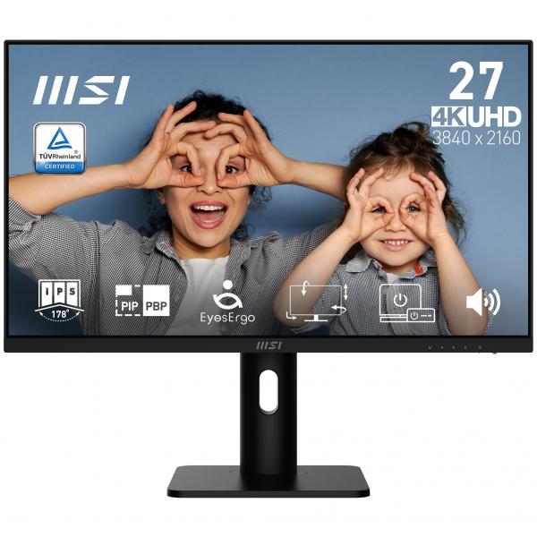 MSI MONITOR 27 LED IPS 4K UHD 16:9 4ms 300 CDM, PIVOT, DP/HDMI, MULTIMEDIALE [PRO MP273UP E6]