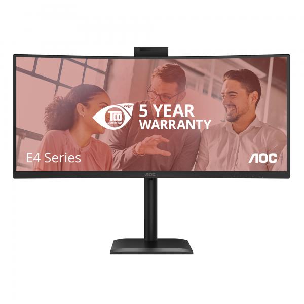 AOC CU34E4CW/75 Monitor PC 86,4 cm (34") 3440 x 1440 Pixel Nero [CU34E4CW]