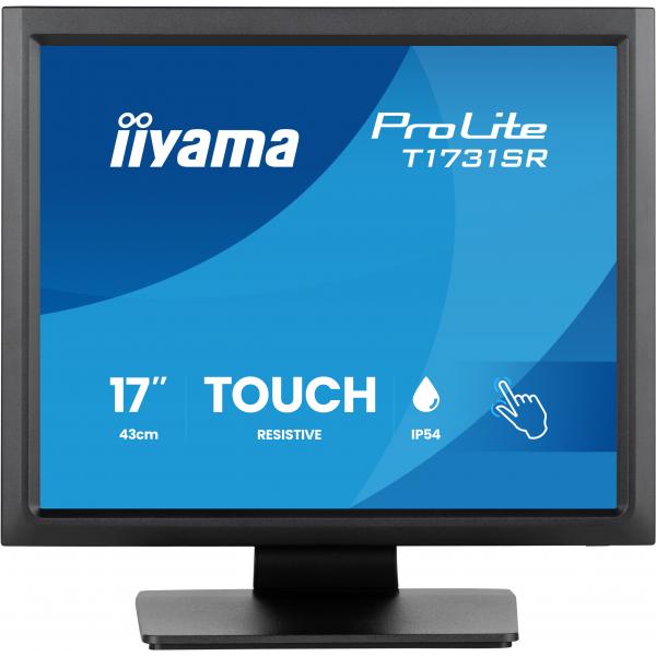 iiyama ProLite T1731SR-B2S Monitor PC 43,2 cm (17") 1280 x 1024 Pixel SXGA LCD Touch screen Tavolo Nero [T1731SR-B2S]