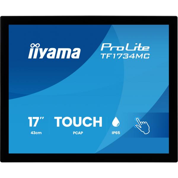iiyama ProLite TF1734MC-B8X Monitor PC 43,2 cm (17") 1280 x 1024 Pixel SXGA LCD Touch screen Tavolo Nero [TF1734MC-B8X]