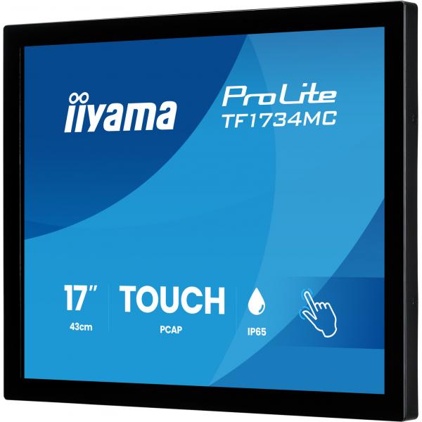 iiyama ProLite TF1734MC-B8X Monitor PC 43,2 cm (17") 1280 x 1024 Pixel SXGA LCD Touch screen Tavolo Nero [TF1734MC-B8X]