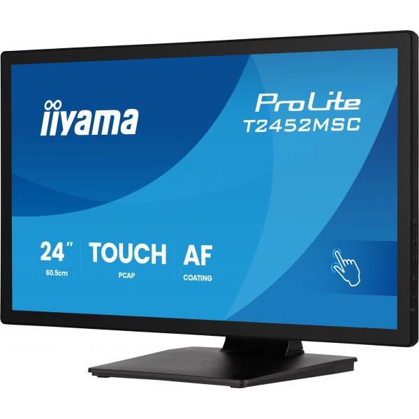 iiyama ProLite T2452MSC-B2 Monitor PC 61 cm (24") 1920 x 1080 Pixel Full HD Touch screen Nero [T2452MSC-B2]