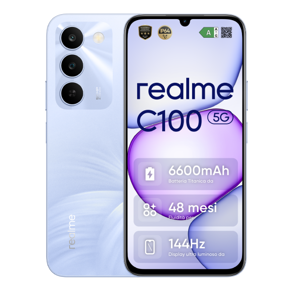 REALME SMARTPHONE C100 5G 4GB 128GB PURPLE [631011008293]