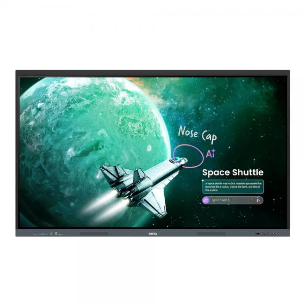 BenQ RE7505E lavagna interattiva 190,5 cm (75") 3840 x 2160 Pixel Touch screen Nero USB [RE7505E.]