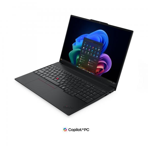 Lenovo ThinkPad E16 Gen 4 (Intel) Copilot+ PC Intel Core Ultra 5 325 Computer portatile 40,6 cm (16") WUXGA 16 GB DDR5-SDRAM 512 GB SSD Wi-Fi 7 (802.11be) Windows 11 Pro Italiano Nero [21YC006PIX]