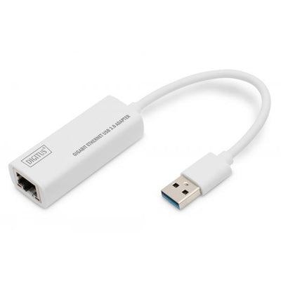 Digitus USB 3.0 to Gigabit Ethernet Adapter USB-A Male - 10/100/1000 Mbps - USB 3.0 [DN-3023]