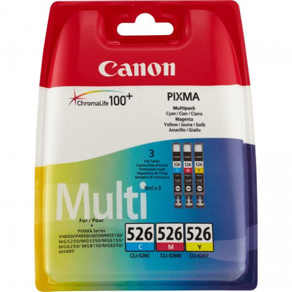 CANON CART INK MULTIPACK CLI-526 CIANO + MAGENTA + GIALLO [4541B009]