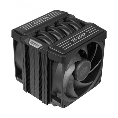 COOLER MASTER V8 ACE 3DHP Black, DISSIPATORE AD ARIA SINGLE TOWER , 2 VENTOLE 120mm NO ARGB, 6 ANNI [MAM-T6HA-225PK-RB]