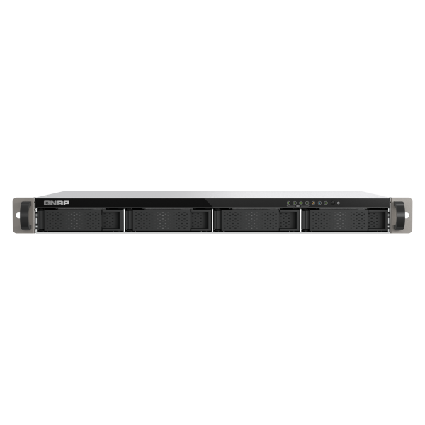 QNAP TS-432XeU NAS Rack (1U) 4 GB DDR4 0 TB QNAP QTS Nero, Grigio [TS-432XEU-4G]