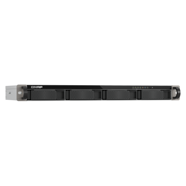 QNAP TS-432XeU NAS Rack (1U) 4 GB DDR4 0 TB QNAP QTS Nero, Grigio [TS-432XEU-4G]