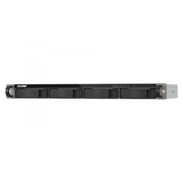 QNAP TS-432XeU NAS Rack (1U) 4 GB DDR4 0 TB QNAP QTS Nero, Grigio [TS-432XEU-4G]