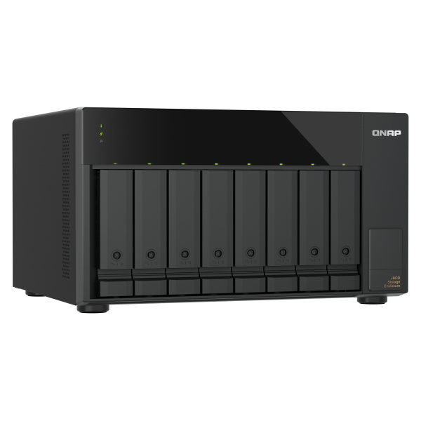 QNAP TL-D810TC4 array di dischi 0 TB Desktop Nero [TL-D810TC4]