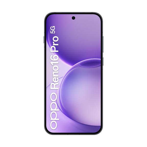 OPPO Reno16 Pro 5G AI Smartphone, Tripla fotocamera 200+50+50MP, Selfie 50MP, Display 6.32 120HZ AMOLED FHD+, 6000mAh, RAM 12GB(Esp4GB/8GB/12GB)+ROM 512GB [Versione Italia], Starlight Black [110010237194]