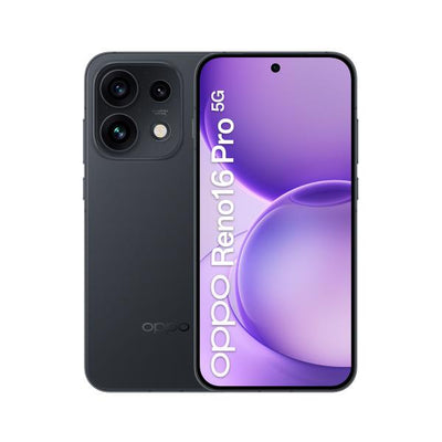 OPPO Reno16 Pro 5G AI Smartphone, Tripla fotocamera 200+50+50MP, Selfie 50MP, Display 6.32 120HZ AMOLED FHD+, 6000mAh, RAM 12GB(Esp4GB/8GB/12GB)+ROM 512GB [Versione Italia], Starlight Black [110010237194]