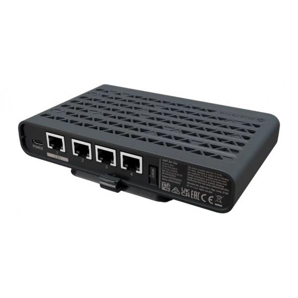 Mikrotik - A42G-HbeP - Un router e access point Wi-Fi 7 ultra-economico che porta prestazioni wireless moderne e la completa flessibilità di RouterOS in un design compatto ed efficiente dal punto di [A42G-HbeP]