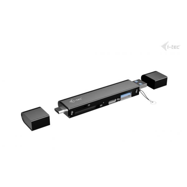 i-tec USB-C/USB-A Dongle SD, TF and 2x USB (1x USB-A, 1x USB-C) [CADONGLEUSBSD]