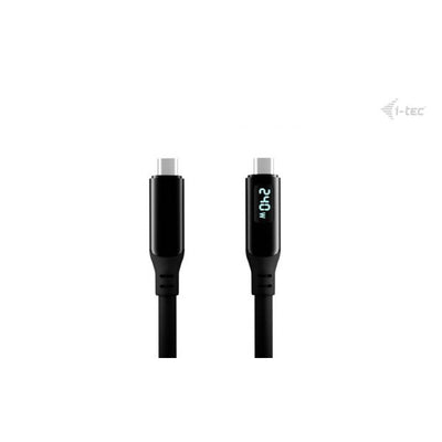 i-tec Thunderbolt 4/USB4 Class Pro Cable 240W with LCD (40 Gbps, 150 cm) [TB4CBL150CMPRO]