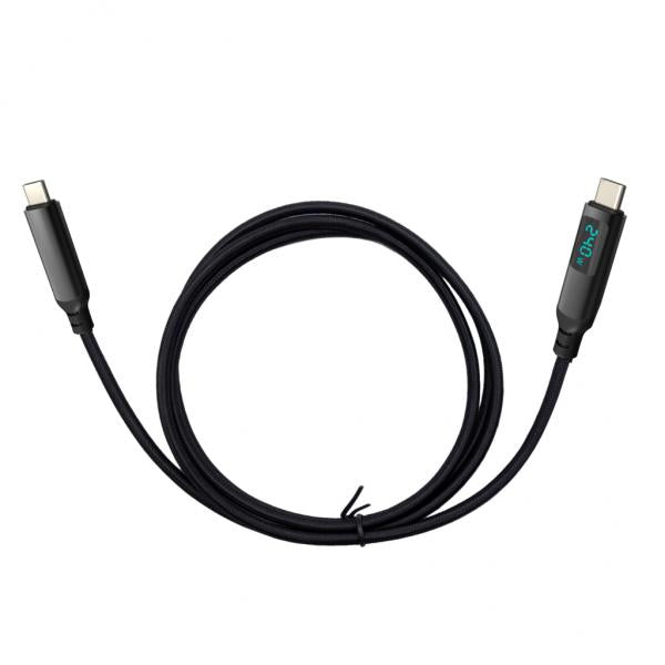 i-tec Thunderbolt 4/USB4 Class Pro Cable 240W with LCD (40 Gbps, 150 cm) [TB4CBL150CMPRO]
