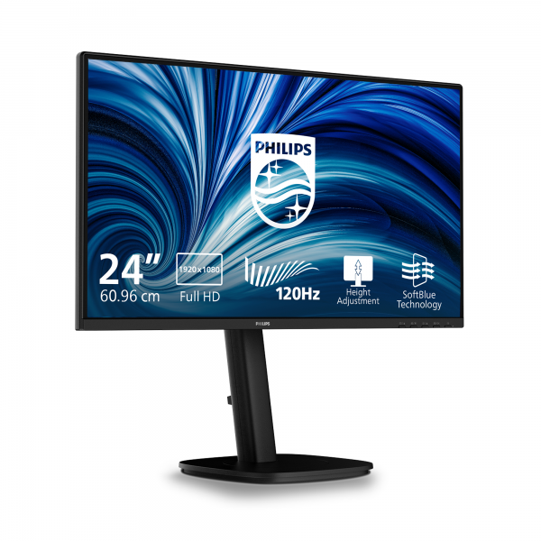 PHILIPS MONITOR 23,8 LED IPS FHD 16:9 4MS, REG ALTEZZA, VGA/DP/HDMI [24B2N3200A]