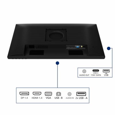 PHILIPS MONITOR 23,8 LED IPS FHD 16:9 4MS, REG ALTEZZA, VGA/DP/HDMI [24B2N3200A]