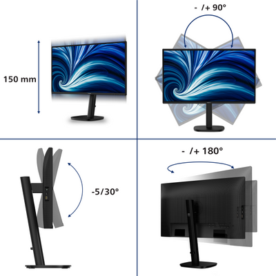 Philips Serie 3000 27B2N3200J/00 Monitor PC 68,6 cm (27") 1920 x 1080 Pixel Full HD LCD Nero [27B2N3200J/00]