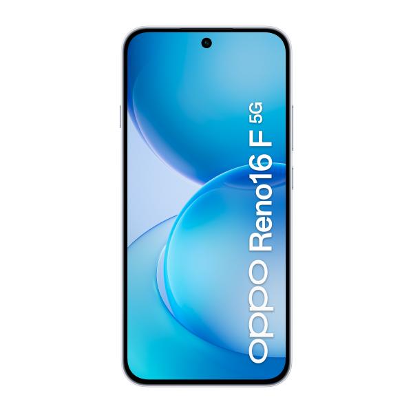 OPPO Reno16 F 5G AI Smartphone, Tripla fotocamera 50+8+50MP, Selfie 50MP, Display 6.57 120HZ AMOLED FHD+, 6500mAh, RAM 8GB(Esp2GB/4GB/8GB)+ROM 256GB [Versione Italia], Pop White [110010237124]