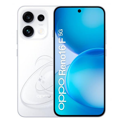 OPPO Reno16 F 5G AI Smartphone, Tripla fotocamera 50+8+50MP, Selfie 50MP, Display 6.57 120HZ AMOLED FHD+, 6500mAh, RAM 8GB(Esp2GB/4GB/8GB)+ROM 256GB [Versione Italia], Pop White [110010237124]