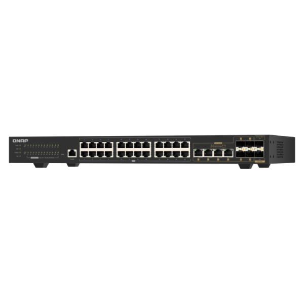 QNAP QSW-M2130-4C2S24T switch di rete Gestito L2 2.5G Ethernet (100/1000/2500) 1U Nero [QSW-M2130-4C2S24T]
