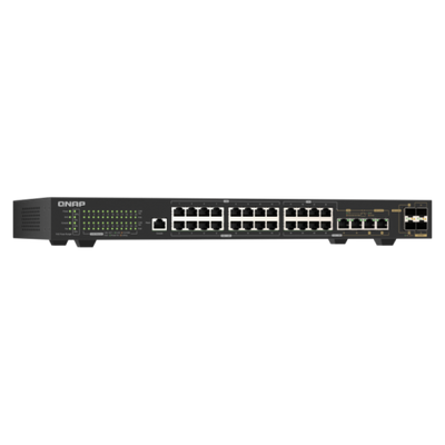 QNAP QSW-M2130P-2C2S26T switch di rete Gestito L2 2.5G Ethernet (100/1000/2500) Supporto Power over Ethernet (PoE) 1U Nero [QSW-M2130P-2C2S26T]