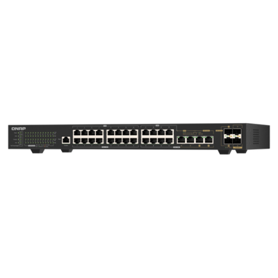 QNAP QSW-M2130P-2C2S26T switch di rete Gestito L2 2.5G Ethernet (100/1000/2500) Supporto Power over Ethernet (PoE) 1U Nero [QSW-M2130P-2C2S26T]