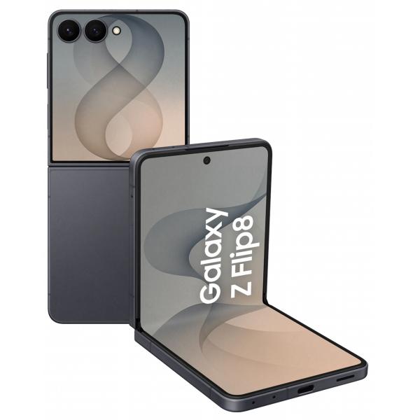 Samsung Galaxy Z Flip8, 512GB, Graphite, Selfie Camera 50MP, Now Brief, Assistente Foto, FlexWindow Personalizzata, Batteria 4300 mAh, RAM 12GB [SM-F776BZKHEUE]