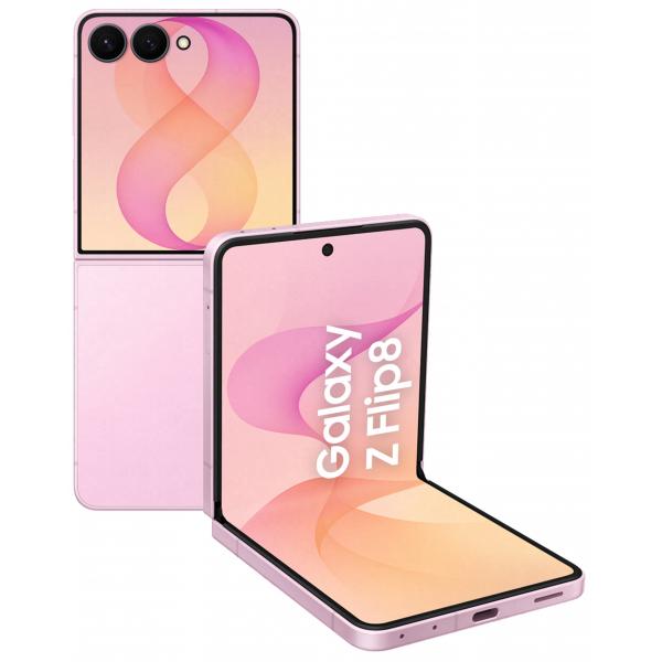 Samsung Galaxy Z Flip8, 512GB, Pink, Selfie Camera 50MP, Now Brief, Assistente Foto, FlexWindow Personalizzata, Batteria 4300 mAh, RAM 12GB [SM-F776BLIHEUE]