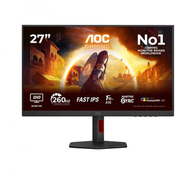 Aoc G4 Series - 27 inch - Quad HD LED - 2560x1440 - 240hz - Black [Q27G4ZR]