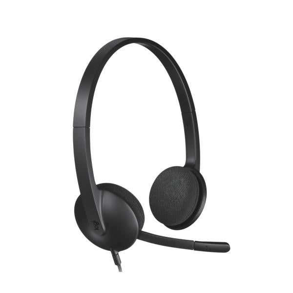 LOGITECH CUFFIE CON MICROFONO H340, USB [981-000475]