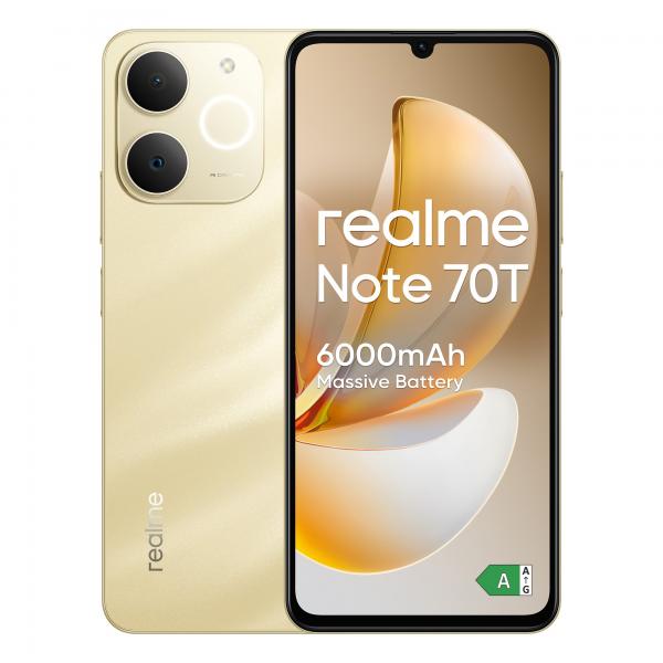 realme Note 631011009975 smartphone 17,1 cm (6.74") Doppia SIM Android 15 4G USB tipo-C 4 GB 256 GB 6000 mAh Oro [0166260300]