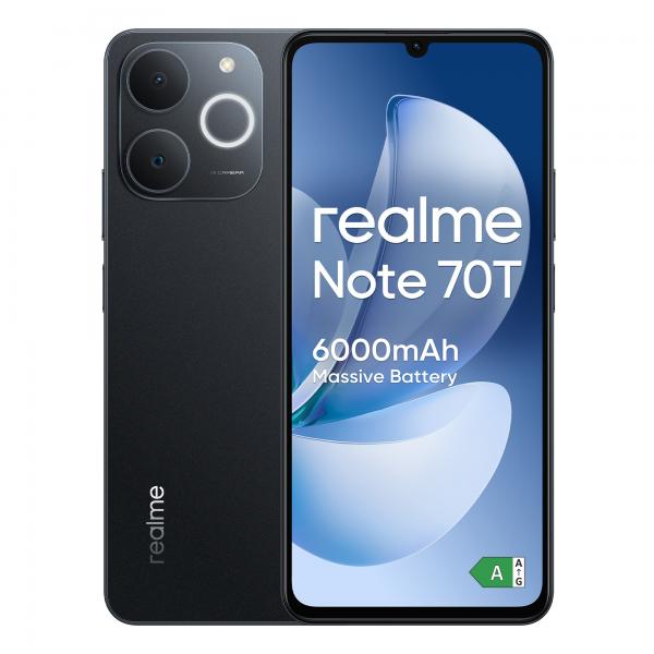 realme Note 70T 17,1 cm (6.74") Doppia SIM Android 15 4G USB tipo-C 4 GB 128 GB 6000 mAh Nero [0166230300]