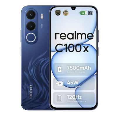 realme C100x 17,3 cm (6.8") Android 16.0 4G USB tipo-C 4 GB 256 GB 7500 mAh Blu [0168820300]